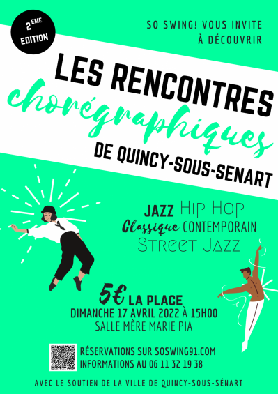 Les Rencontres Chorégraphiques de Quincy-sous-Sénart 2022 - Affiche