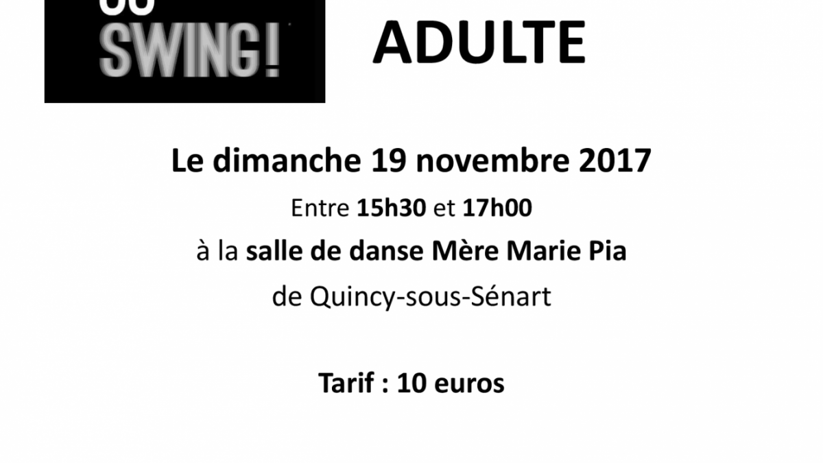 Stage so swing adultes